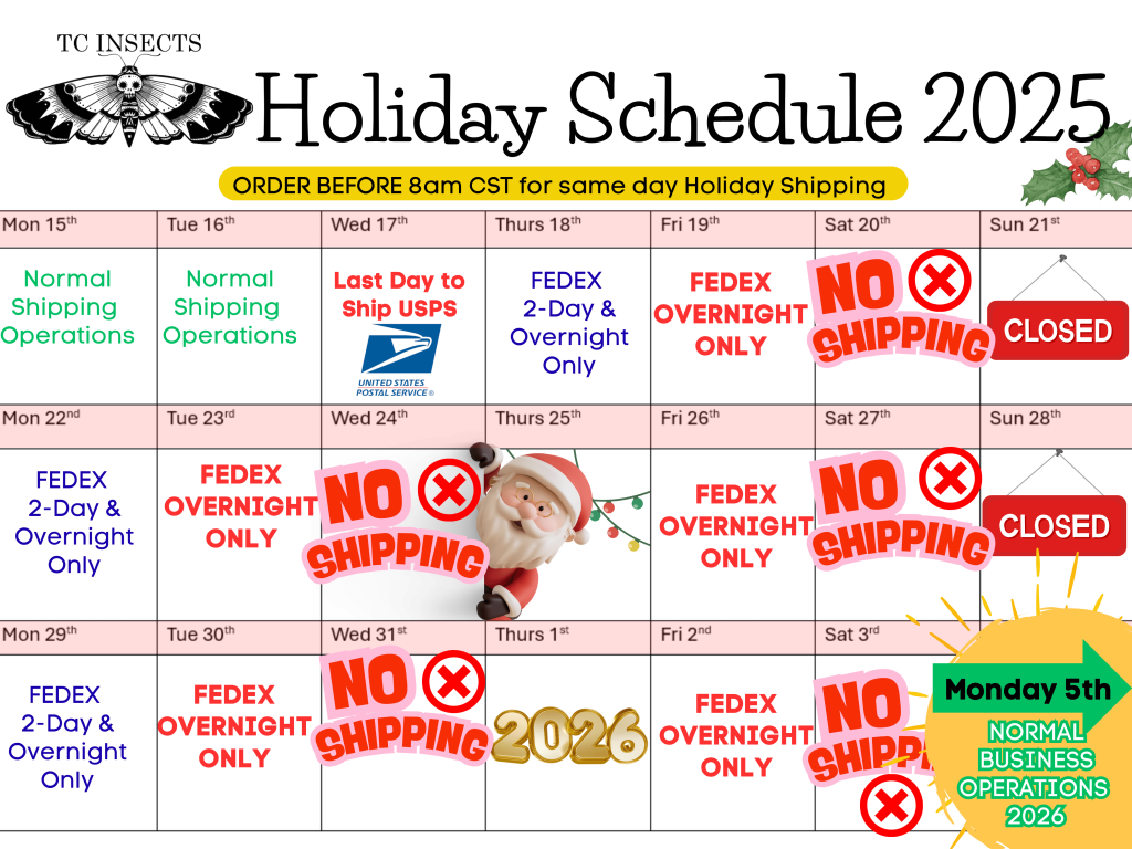 2025 Shipping Schedule